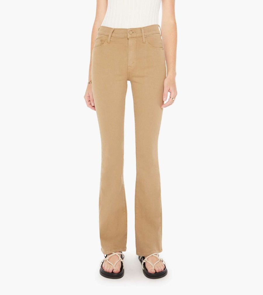 Women Mother Denim | Weekender Sneak Jeans In Prairie Sand