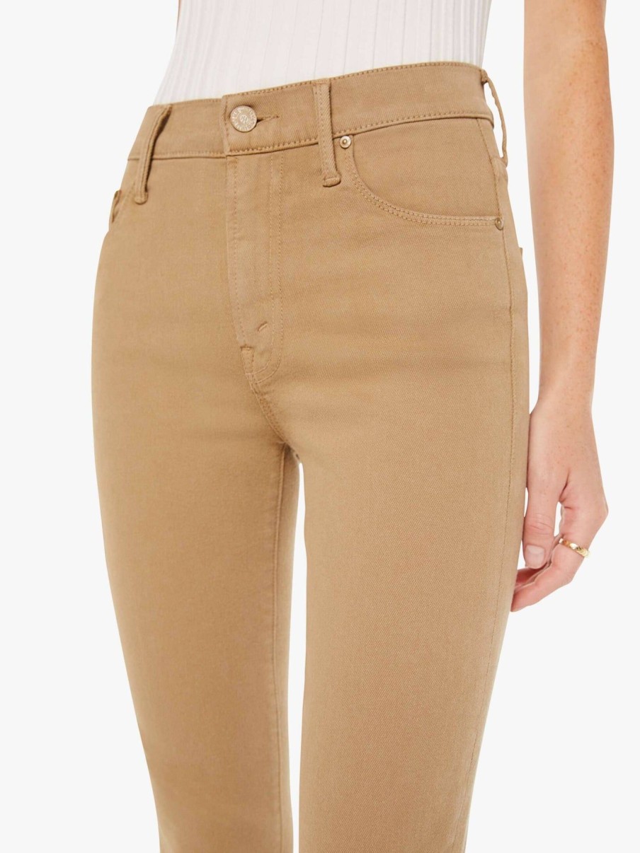 Women Mother Denim | Weekender Sneak Jeans In Prairie Sand