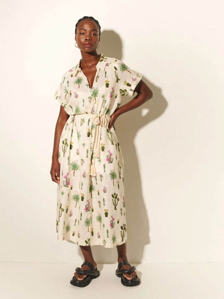 Women Kivari Vacation | Saguaro Midi Dress Cactus