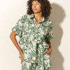 Women Kivari Shirts & Blouses | Tropico Shirt Green Palm