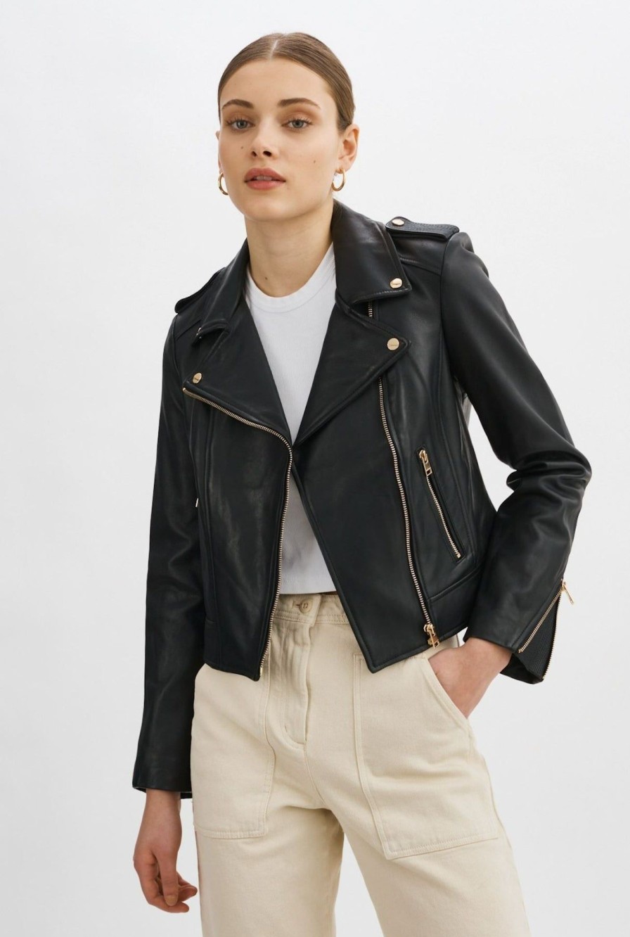 Women LAMARQUE Leather Jackets | Donna 21 Jacket Black