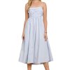 Women Anna Rae Midi & Maxi | Katherine Pleated Midi Dress Baby Blue