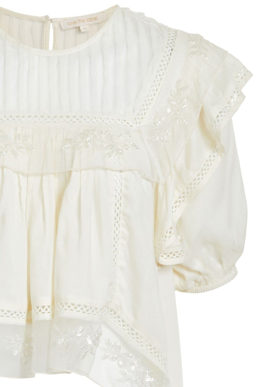 Women Love The Label Shirts & Blouses | Dawn Beaded Top White