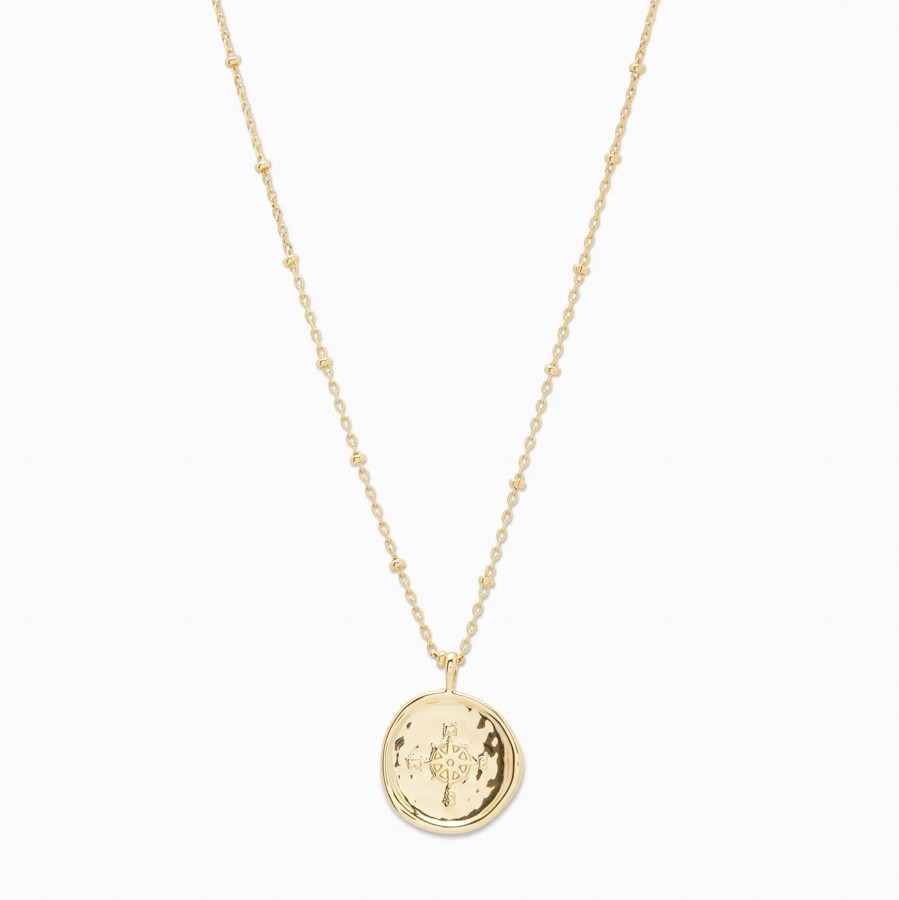 Women Gorjana Necklaces | Compass Coin Necklace