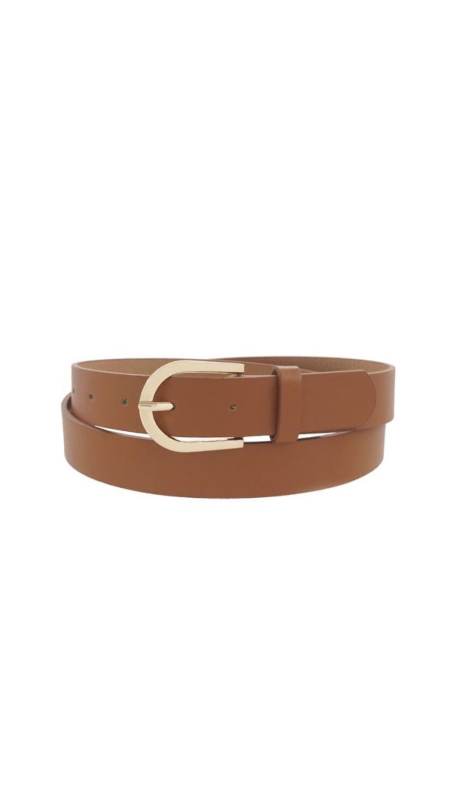 Women Uniquities Belts | U Buckle Belt Cognac