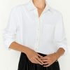 Women Brochu Walker Shirts & Blouses | Everyday Shirt Salt White