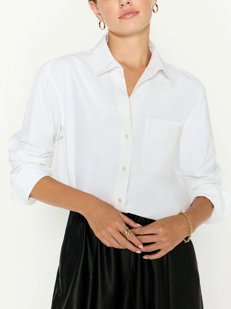 Women Brochu Walker Shirts & Blouses | Everyday Shirt Salt White