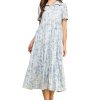 Women Anna Rae Midi & Maxi | Brenda Midi Dress Blue/White