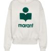 Women Isabel Marant Etoile | Mobyli Sweatshirt Ecru/Emerald