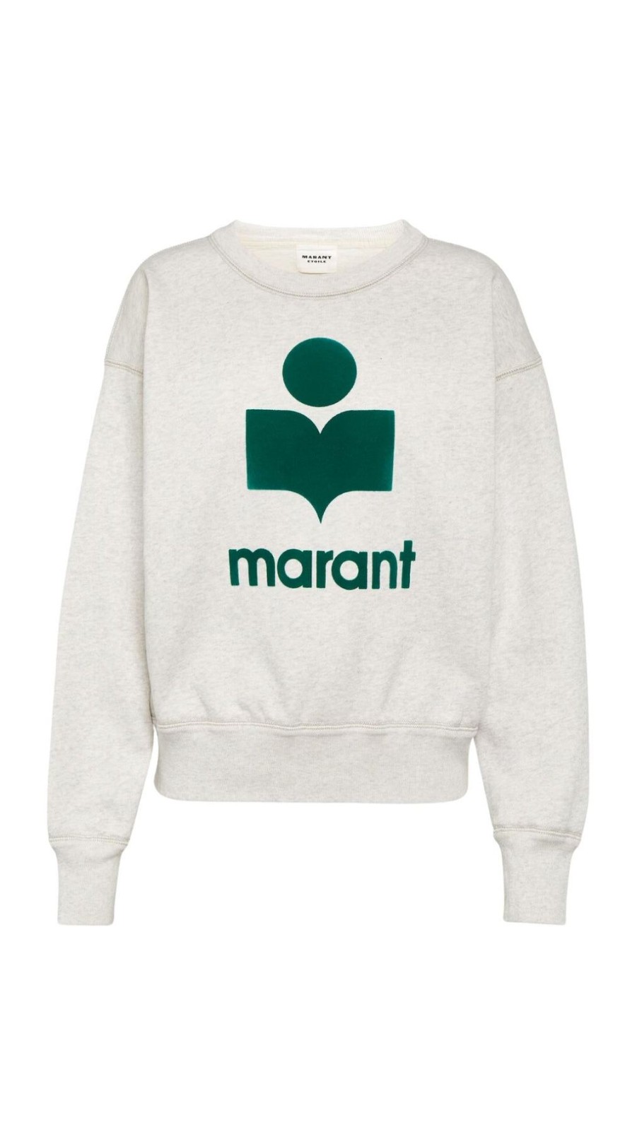 Women Isabel Marant Etoile | Mobyli Sweatshirt Ecru/Emerald