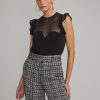 Women Generation Love Shirts & Blouses | Jessa Polka Dot Top Black