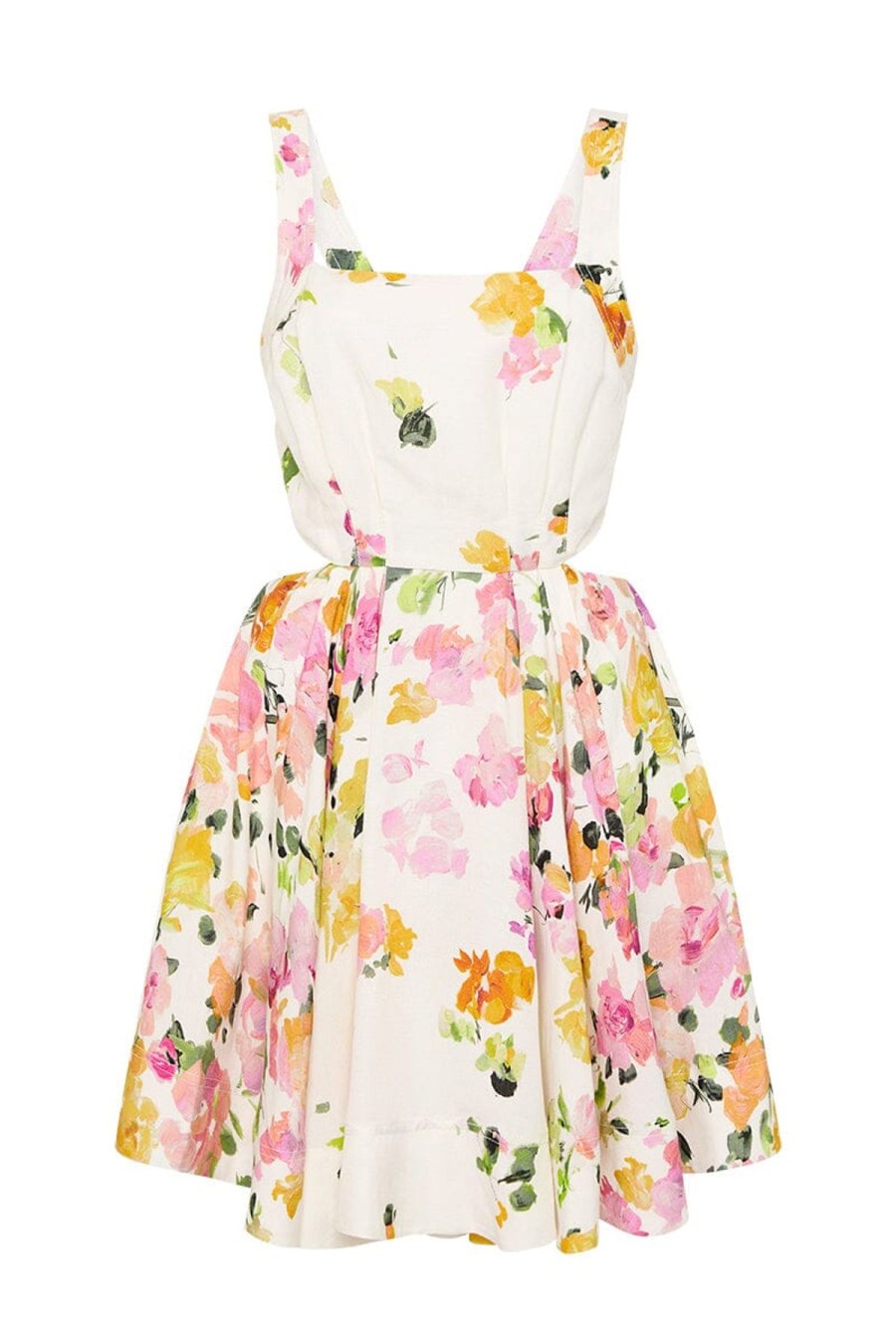 Women Aje. Vacation | Clara Tie Back Mini Dress Scattered Floral