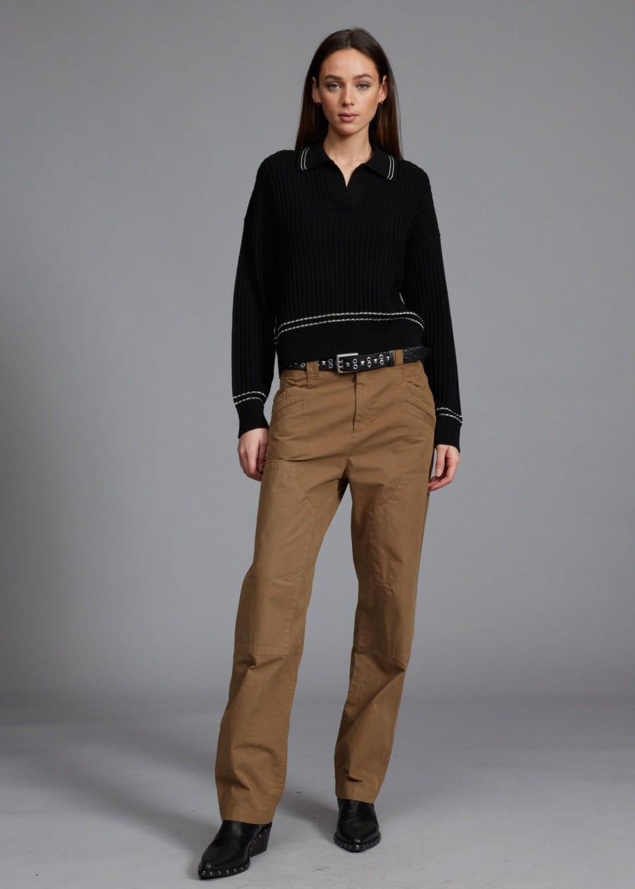 Women Rag & Bone Sweaters | Monti Polo Black