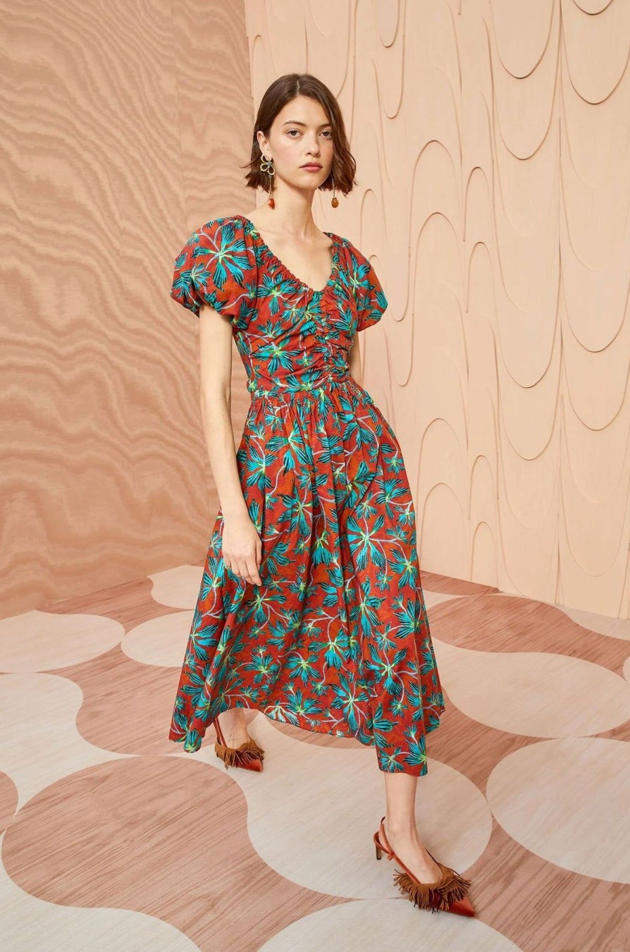 Women Ulla Johnson Midi & Maxi | Cecile Dress Tropical