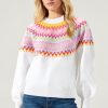 Women Anna Rae Sweaters | Penelope Sweater White