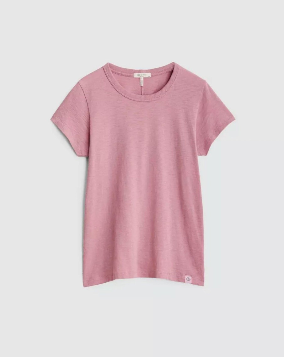 Women Rag & Bone Tees & Tanks | Slub Tee Rose