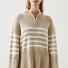 Women Rails Sweaters | Tessa Sweater Sand Stripe