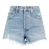 Women AGOLDE Shorts | Parker Short In Swapmeet Blue