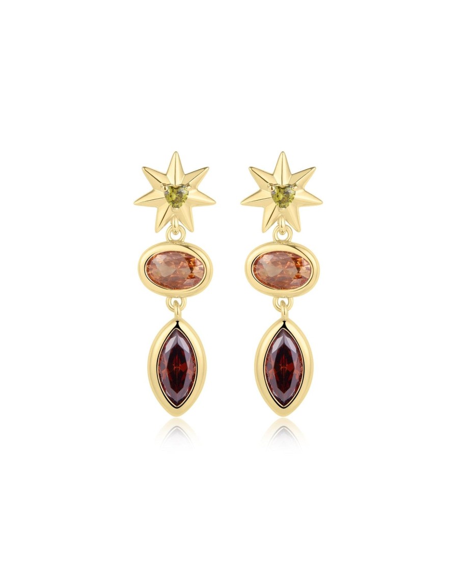 Women Luv AJ Earrings | Starry Stone Studs