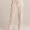 Women Bella Dahl Pants | Waverly Seamed Drawstring Pant Khaki Stone