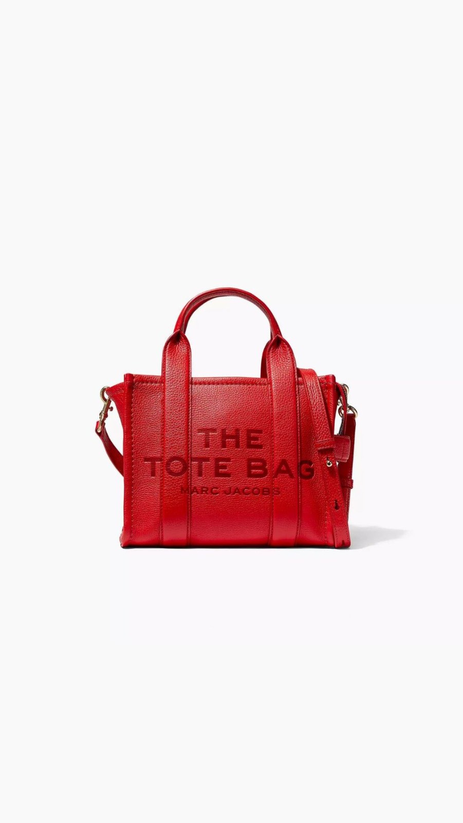 Women Marc Jacobs Handbags | The Small Leather Tote Bag True Red