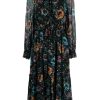 Women Ulla Johnson Midi & Maxi | Audette Dress Black Iris