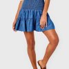 Women Cartolina Nantucket Skirts | Kylie Skirt Chambray Medium Wash