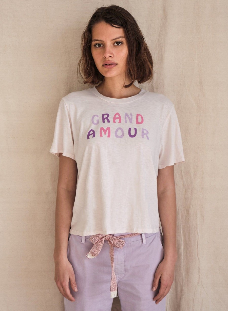 Women Sundry Tees & Tanks | Grand Amour Tee Oatmilk