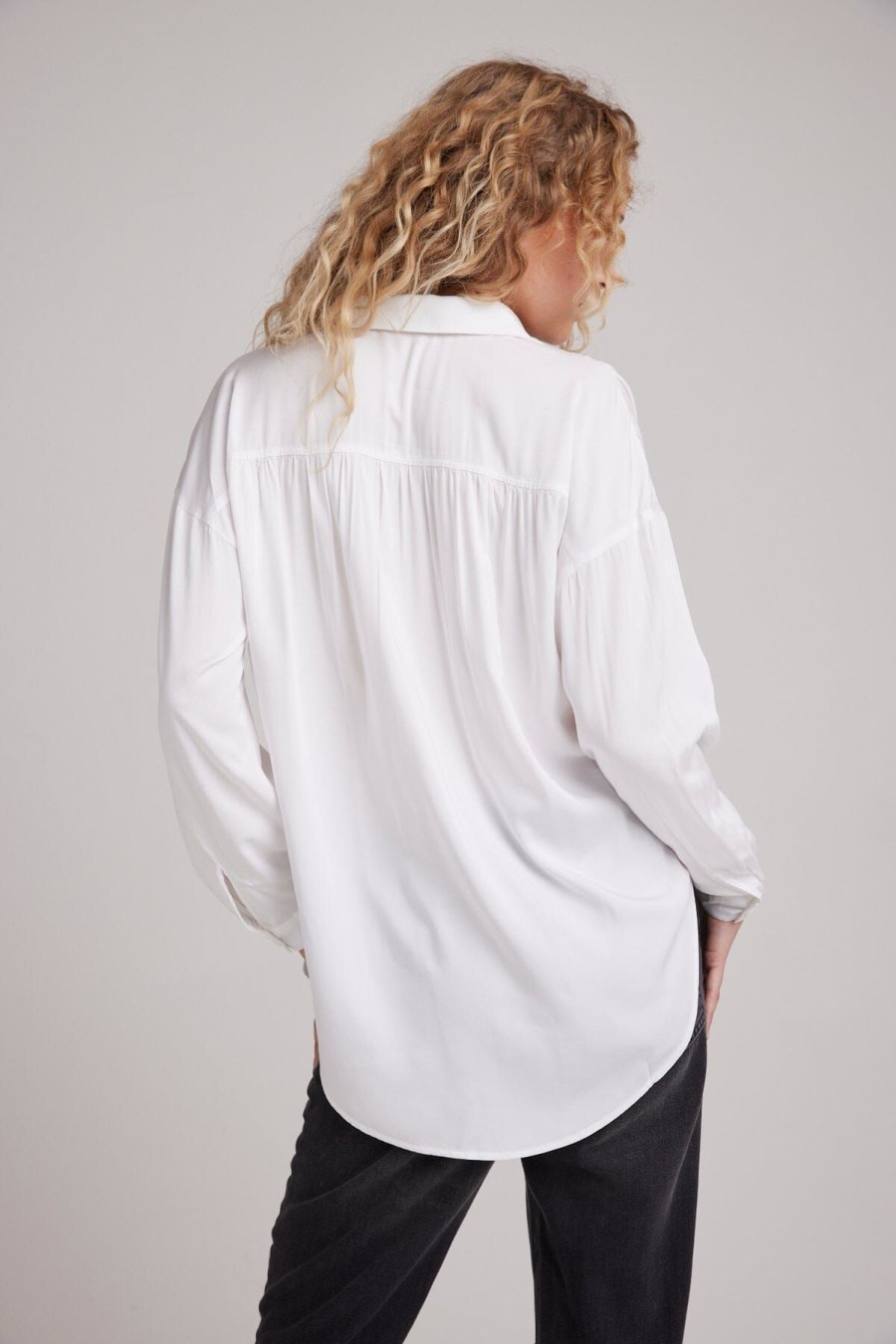 Women Bella Dahl Shirts & Blouses | Flowy Shirt White