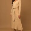 Women Kendall Lane Midi & Maxi | Vivian Sweater Dress Nude